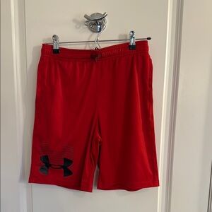 Under Armour Red Athletic Shorts Lightweight Breathable